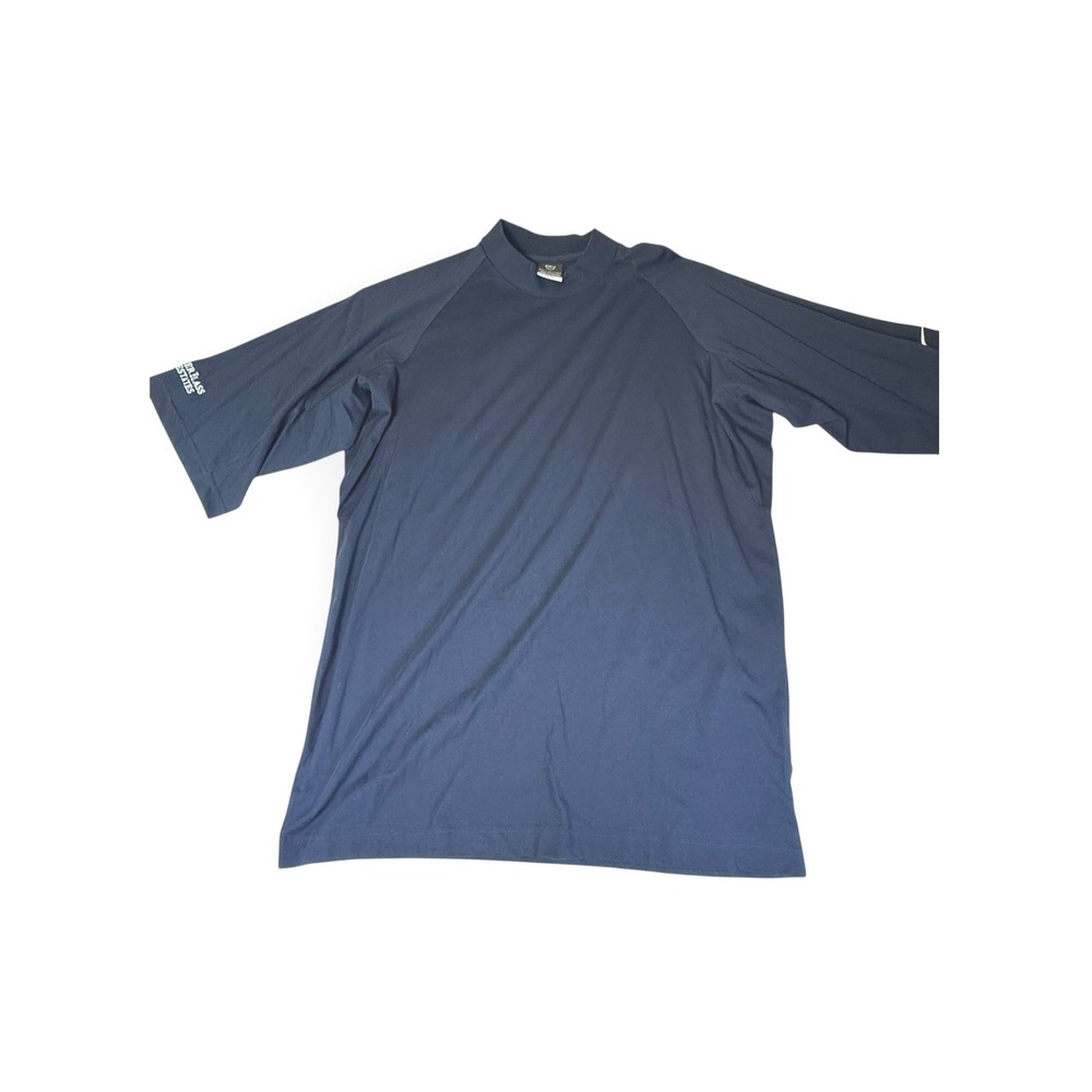 Nike Dri Fit Long Sleeve Athletic Shirt Navy Blue Men's Size L Wine Estates Logo